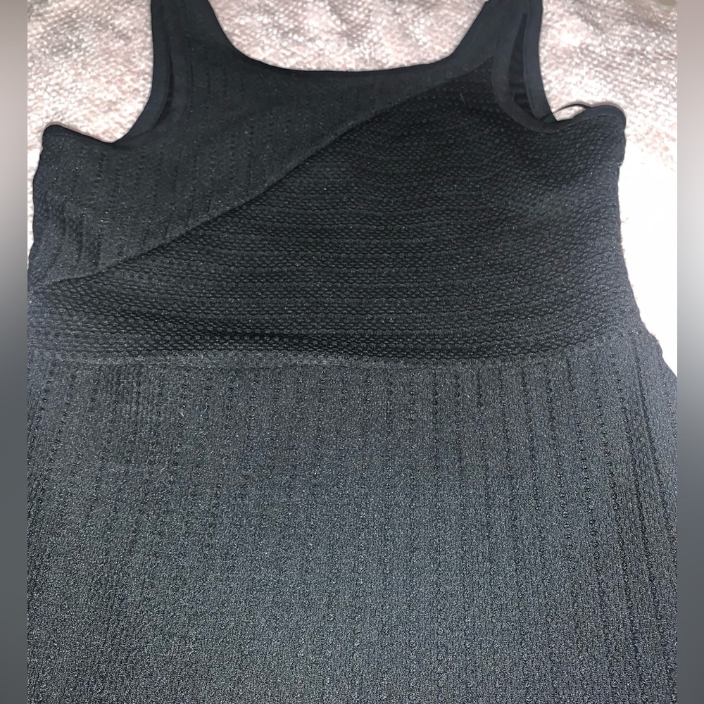 Black conservatively sexy dress